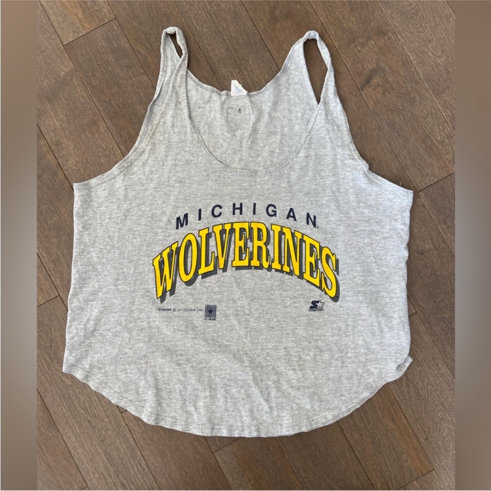 1993 Vintage Michigan Wolverines Football tank XL